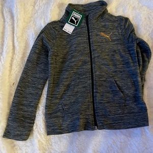 Brand New Girls S Gray Zip-Up Jacket